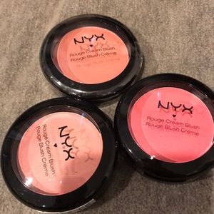 3 NYX CREAM BLUSHES